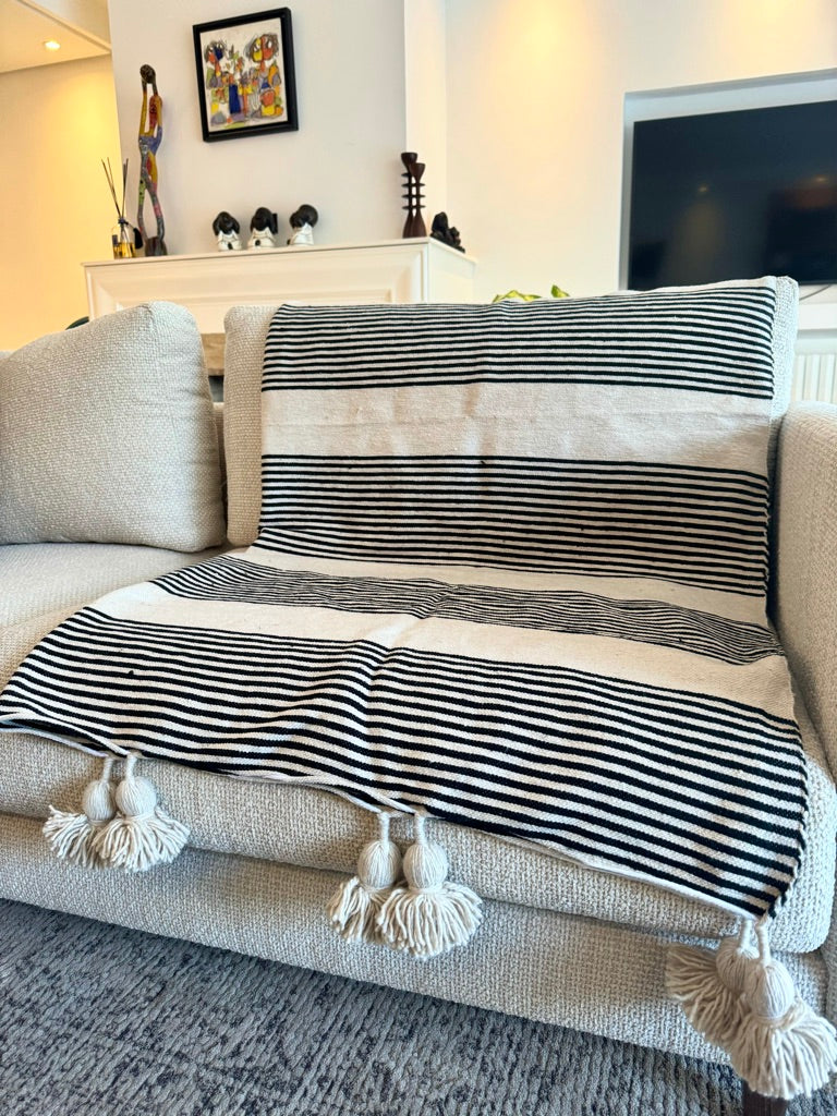 White PonPon Blanket