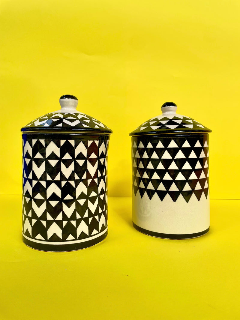 Set of 2 Decorative Pots